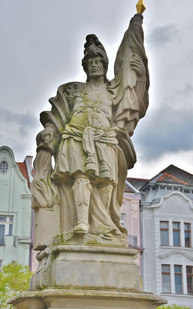 Svatý Florián na ostravském Masarykově náměstí.